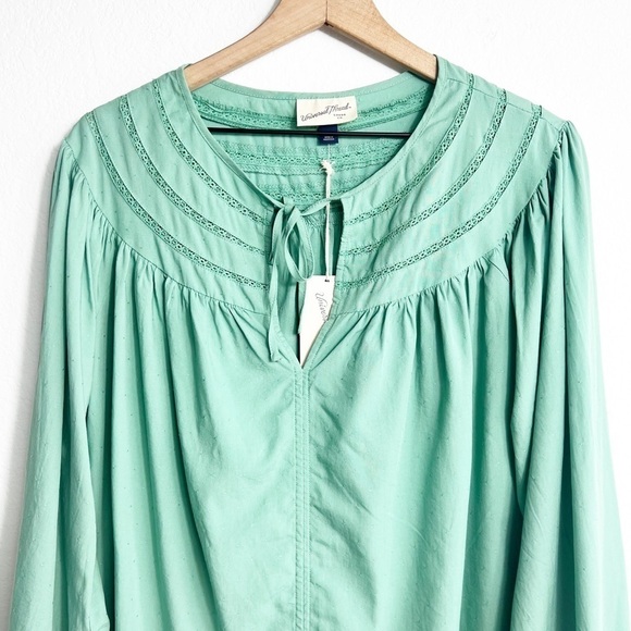 UNIVERSAL THREAD WOMEN'S GREEN LONG SLEEVE BLOUSE SIZE LARGE BRAND NEW - Picture 4 of 8